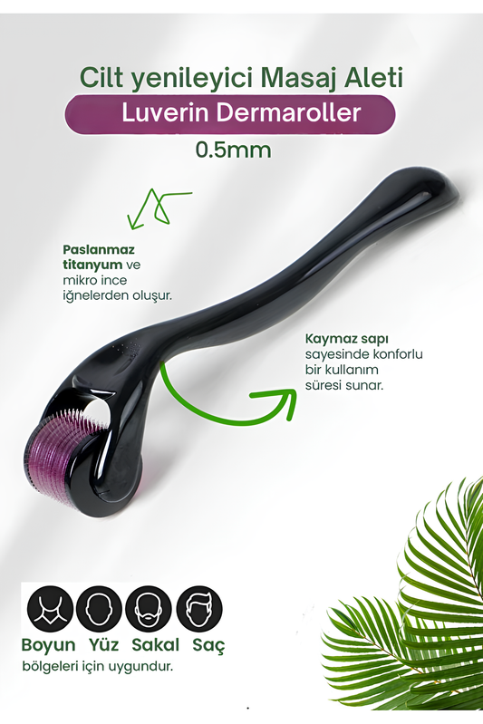 Dermaroller 0.5 Mm Ekonomik – 540 Iğneli Cilt Yenileyici Roller
